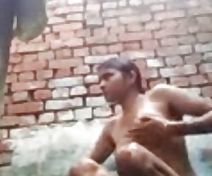Indian muslim bathing